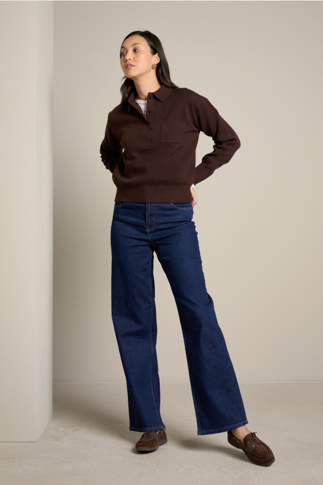 LolaLiza bruine dames trui | Model