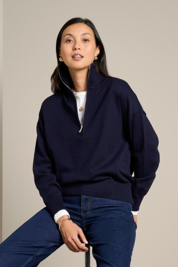 LolaLiza Trui N CAMZIP 04007251 Navy Basic