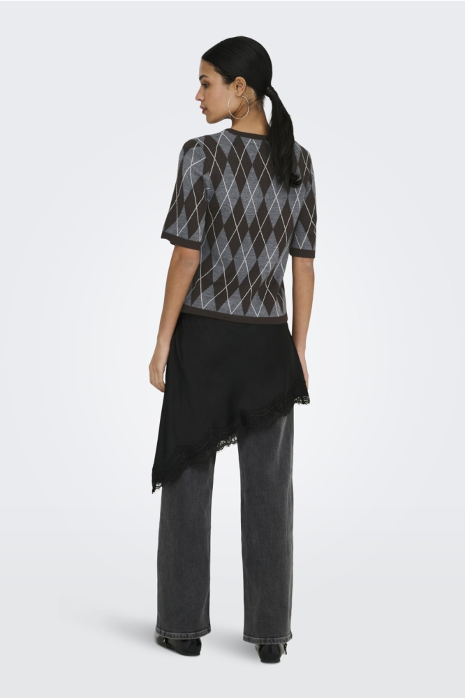 Jacqueline de Yong bruine dames trui | Model