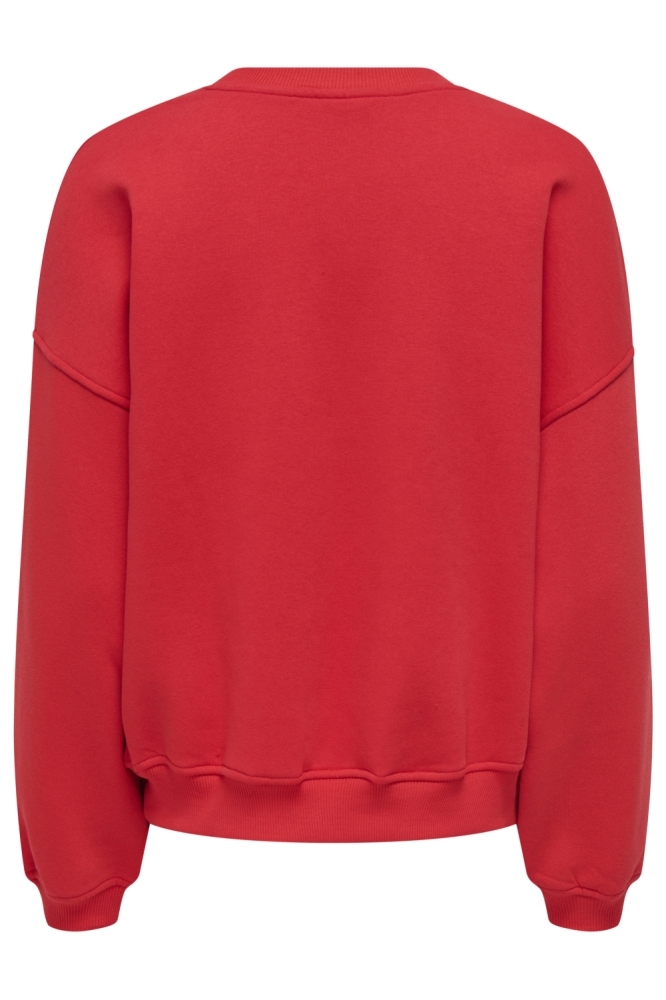 Jacqueline de Yong rode dames sweater | Achteraanzicht