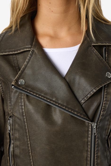 Noisy may zwarte dames jas | Close up