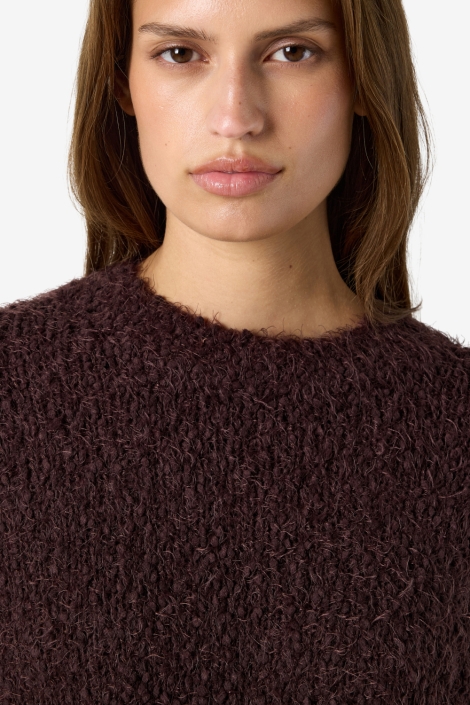 Noisy may bordeaux dames trui | Close up