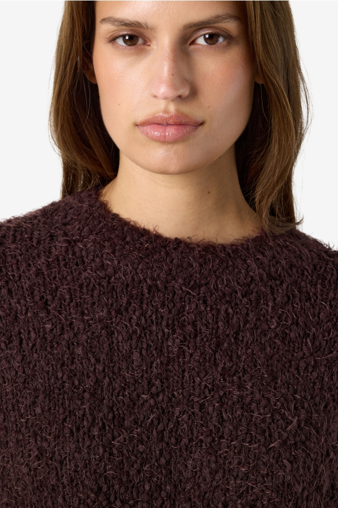 Noisy may bordeaux dames trui | Close up