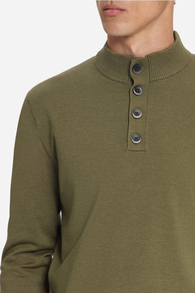 NO-EXCESS groene heren trui | Close up