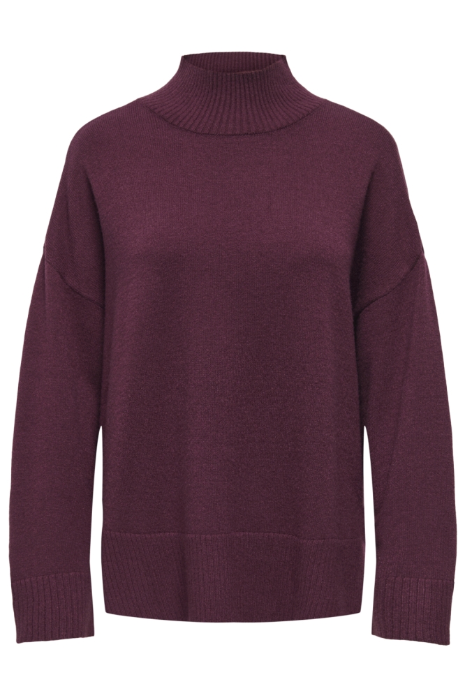 Only bordeaux dames trui | Vooraanzicht