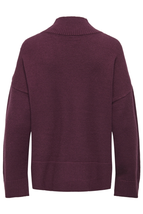 Only bordeaux dames trui | Achteraanzicht