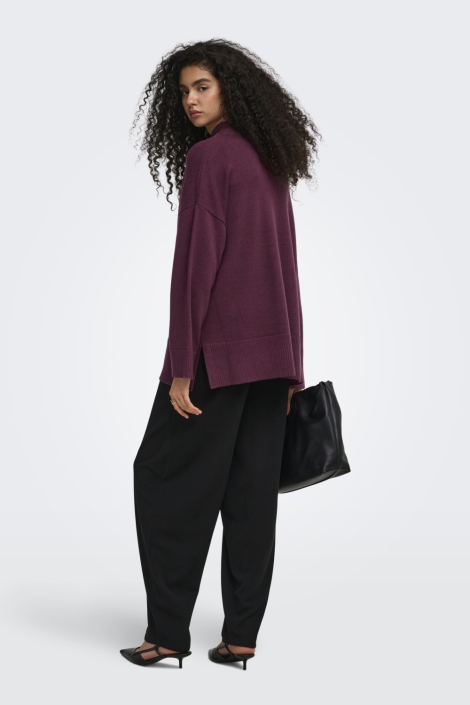 Only bordeaux dames trui | Model