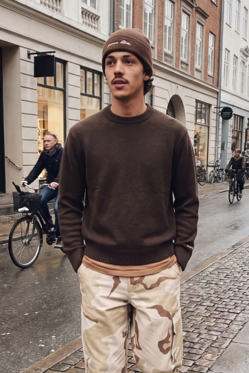 Jack & Jones Trui JORNORREBRO KNIT CREW NECK SN 12282728 Mulch