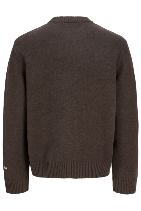 Jack & Jones bruine heren trui | Achteraanzicht