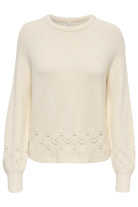 Only ecru dames trui | Vooraanzicht