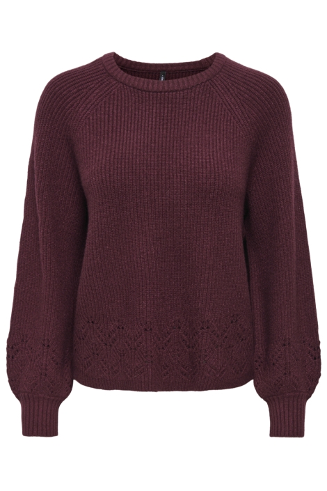 Only bordeaux dames trui | Vooraanzicht