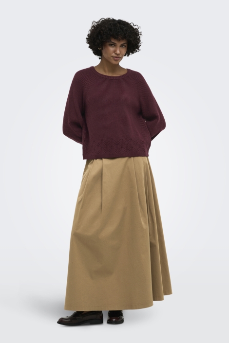 Only bordeaux dames trui | Model
