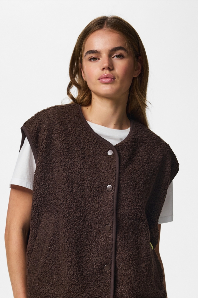 Pieces bruine dames gilet | Model