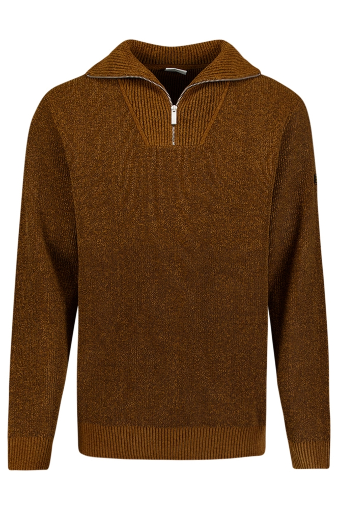 NO-EXCESS camel heren trui | Vooraanzicht