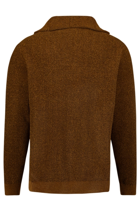 NO-EXCESS camel heren trui | Achteraanzicht