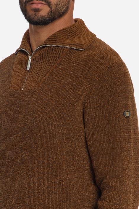 NO-EXCESS camel heren trui | Close up