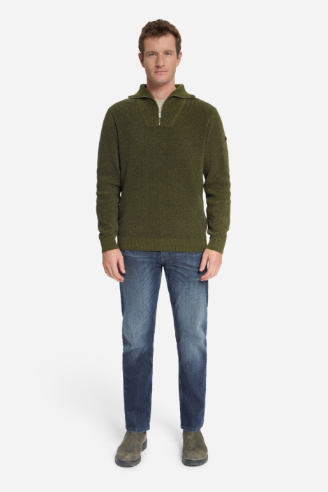 NO-EXCESS groene heren trui | Model