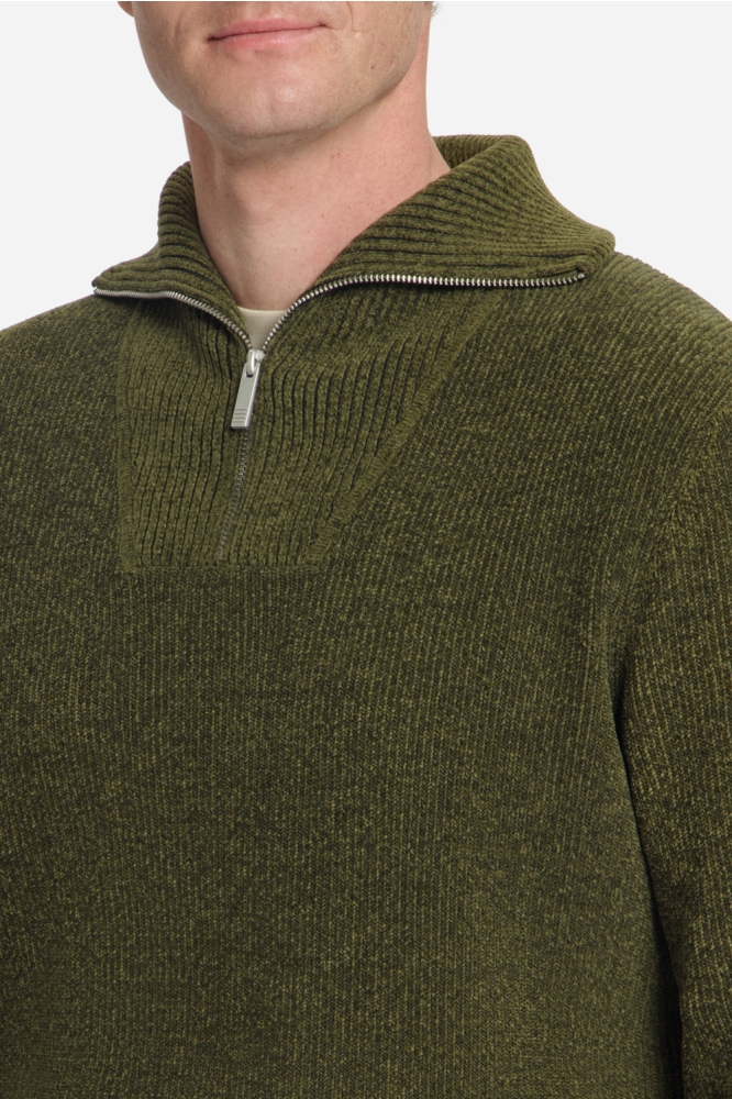 NO-EXCESS groene heren trui | Close up