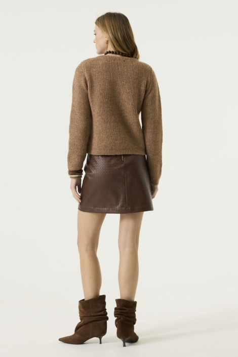 Garcia taupe dames vest | Model