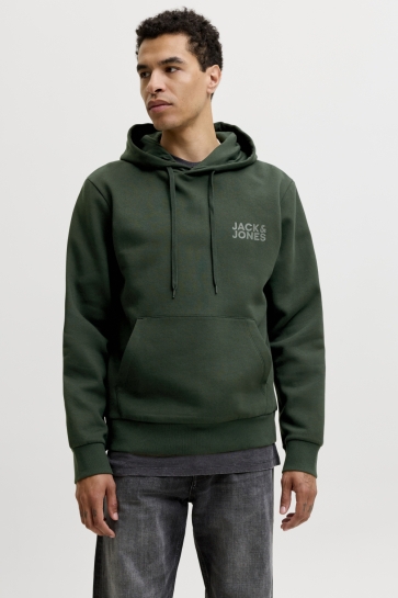 Jack & Jones sweater JCOCORP LOGO SWEAT HOOD NOOS 12152840 Scarab/Small Print
