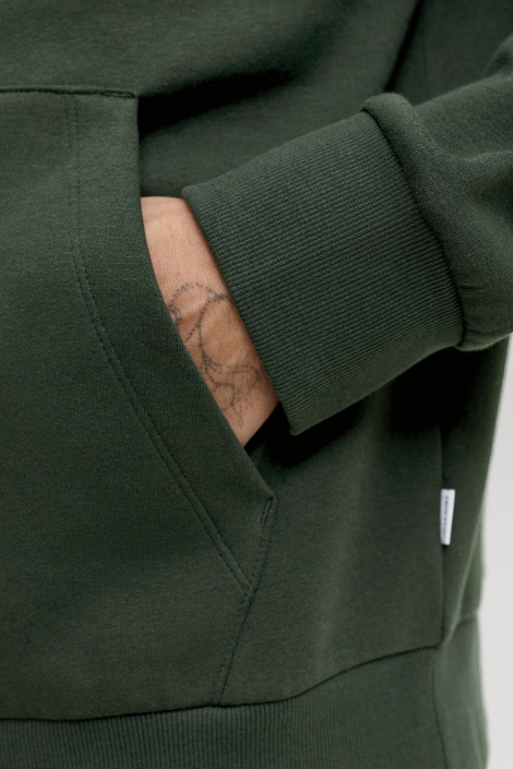 Jack & Jones groene heren sweater | Close up