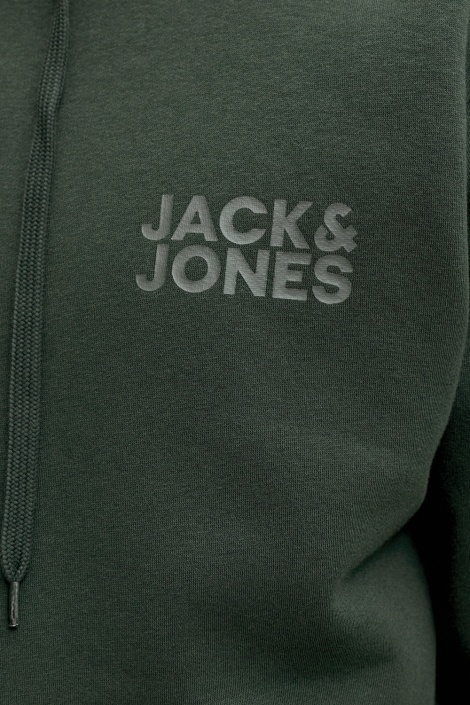 Jack & Jones groene heren sweater | Close up