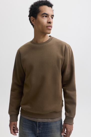 Jack & Jones Trui JJEBRADLEY SWEAT CREW NOOS 12249341 Cocoa