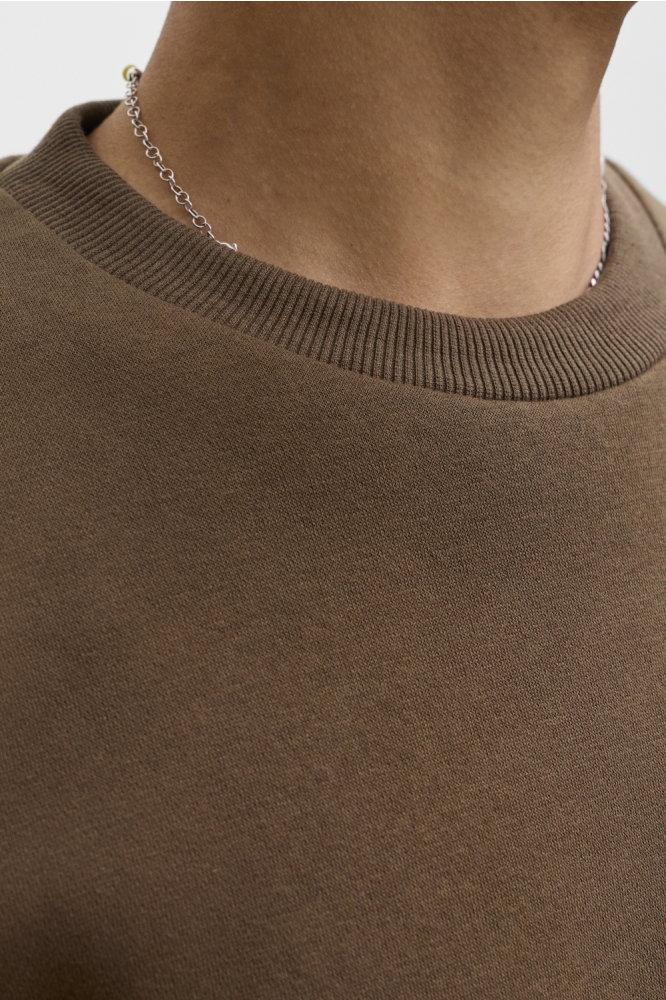 Jack & Jones bruine heren trui | Close up