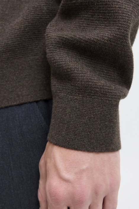 Jack & Jones bruine heren trui | Close up
