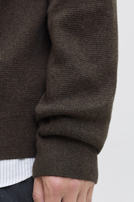 Jack & Jones bruine heren trui | Close up