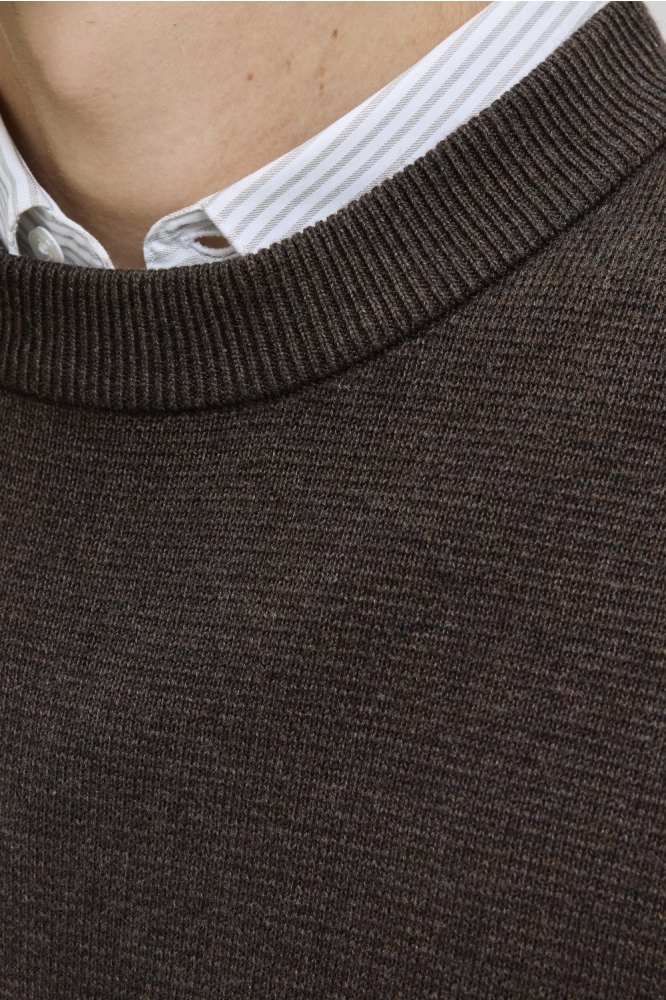 Jack & Jones bruine heren trui | Close up