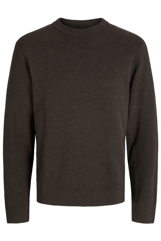 Jack & Jones bruine heren trui | Vooraanzicht