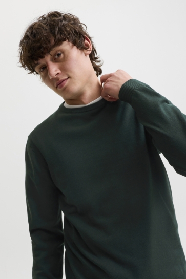 Jack & Jones Trui JORBASIC KNIT CREW NECK NOOS 12137190 Scarab