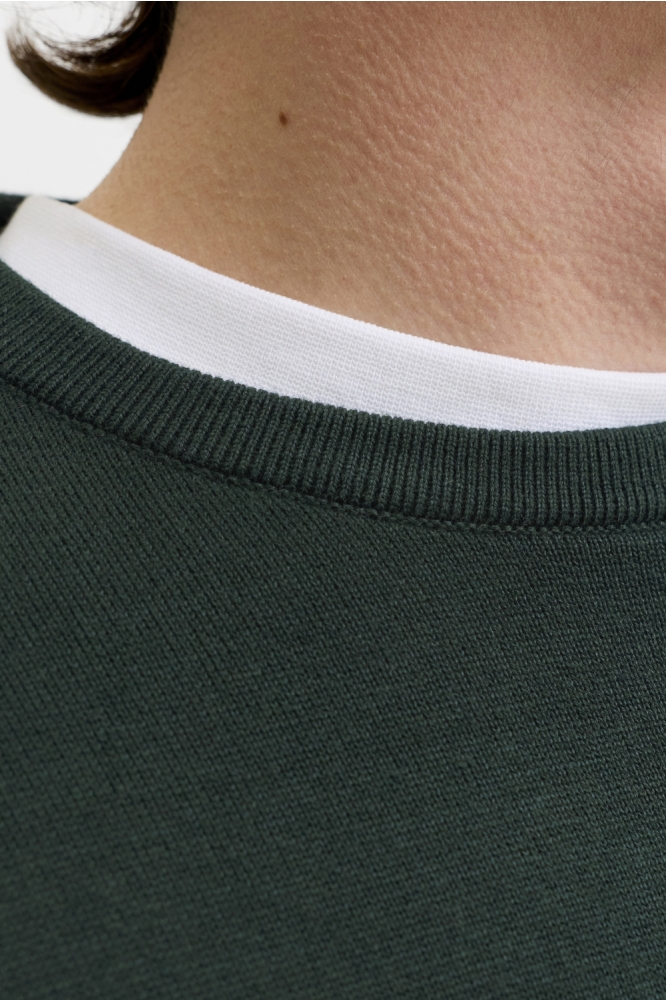 Jack & Jones groene heren trui | Close up