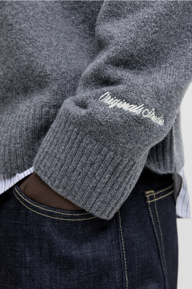 Jack & Jones grijze heren trui | Unique Selling Point