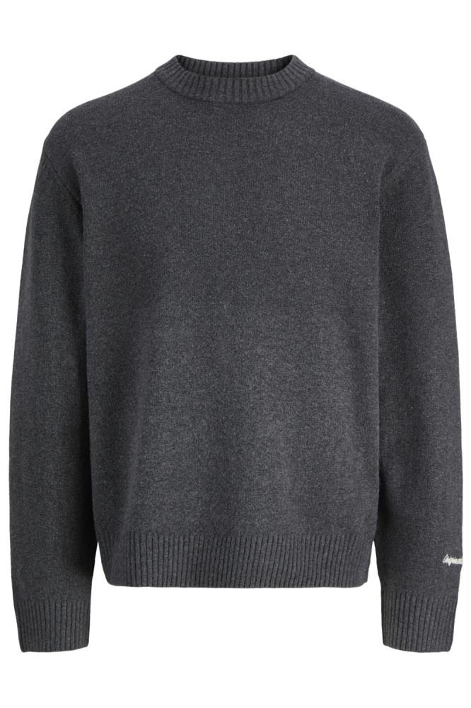 Jack & Jones grijze heren trui | Vooraanzicht