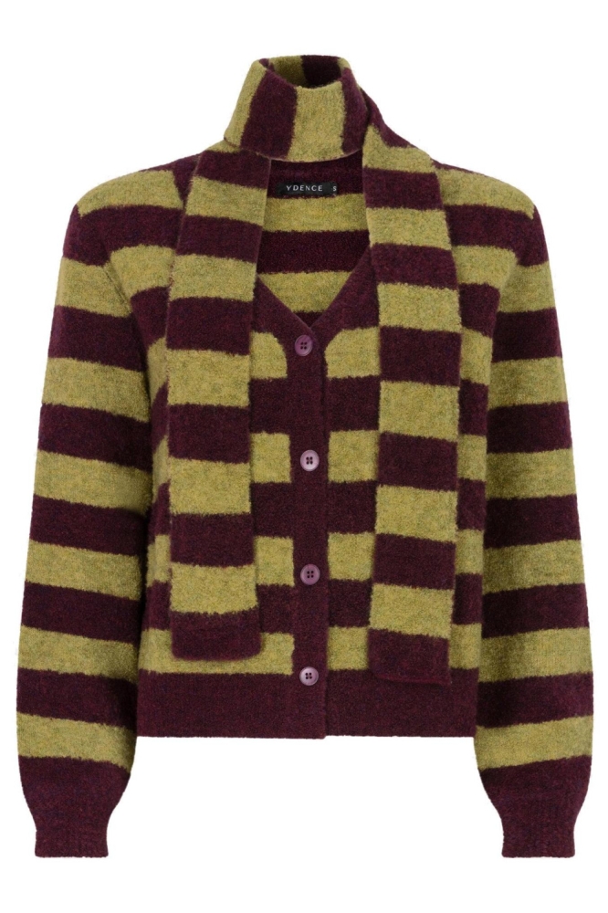 Ydence groene dames vest | Vooraanzicht