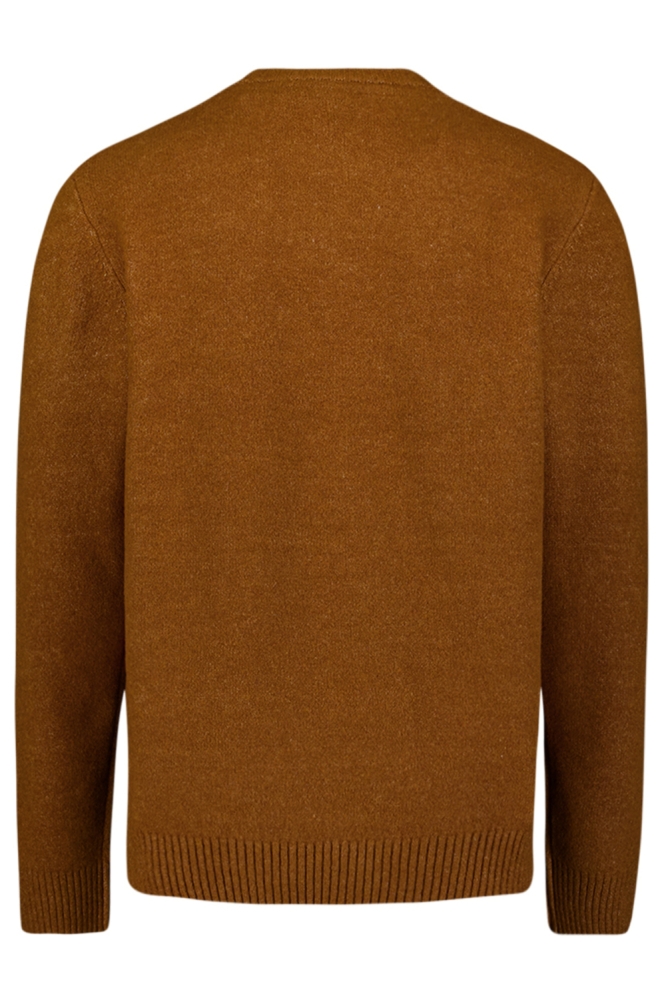 NO-EXCESS camel heren trui | Achteraanzicht