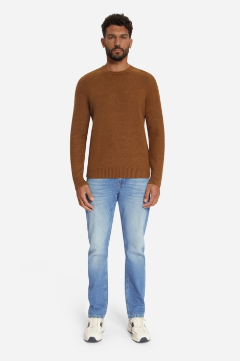 NO-EXCESS camel heren trui | Model