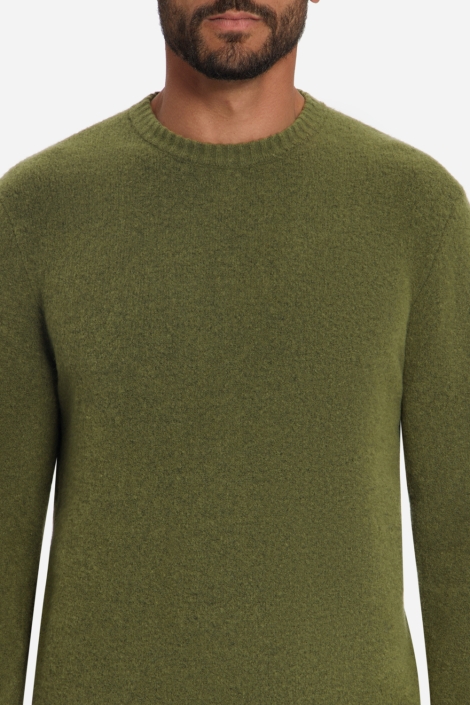 NO-EXCESS groene heren trui | Close up