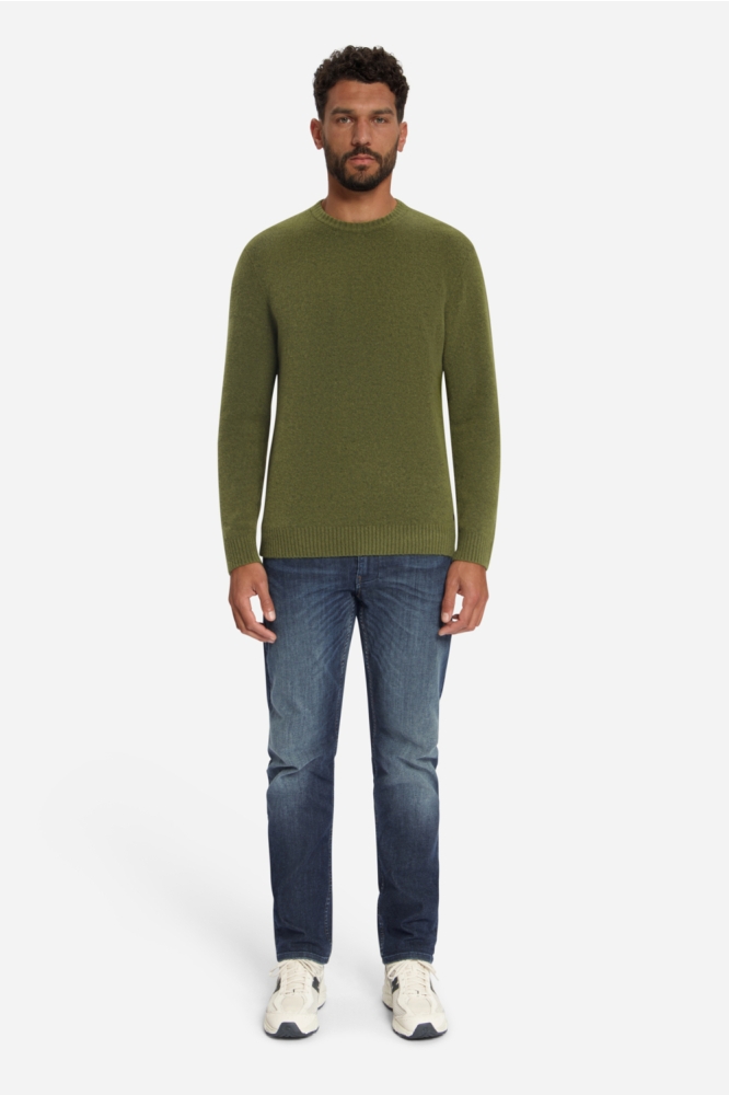 NO-EXCESS groene heren trui | Model