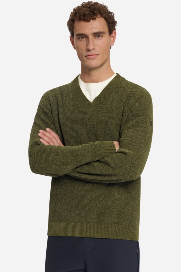 NO-EXCESS Trui ZACHTE TRUI MET V HALS 33210966 Moss