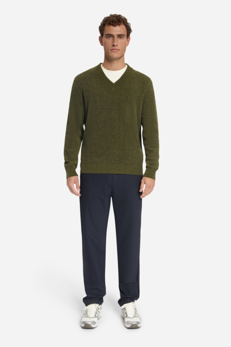 NO-EXCESS groene heren trui | Model