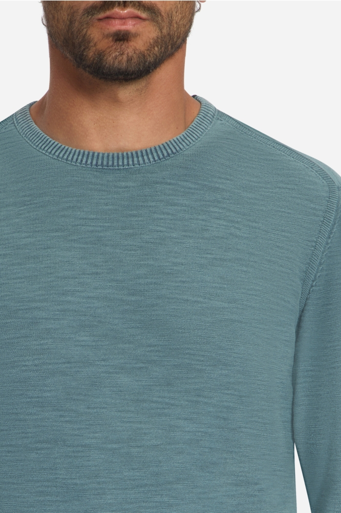 NO-EXCESS blauwe heren trui | Close up