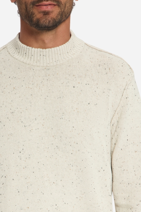 NO-EXCESS ecru heren trui | Close up