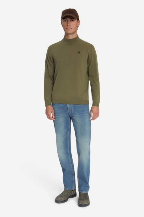 NO-EXCESS groene heren trui | Model