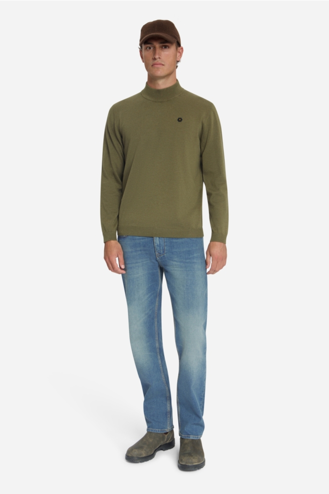 NO-EXCESS groene heren trui | Model