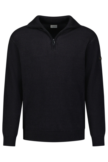 NO-EXCESS Trui GERIBDE HALF ZIP TRUI 33230932SN Black