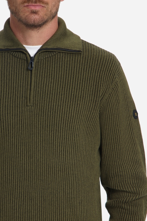 NO-EXCESS groene heren trui | Close up
