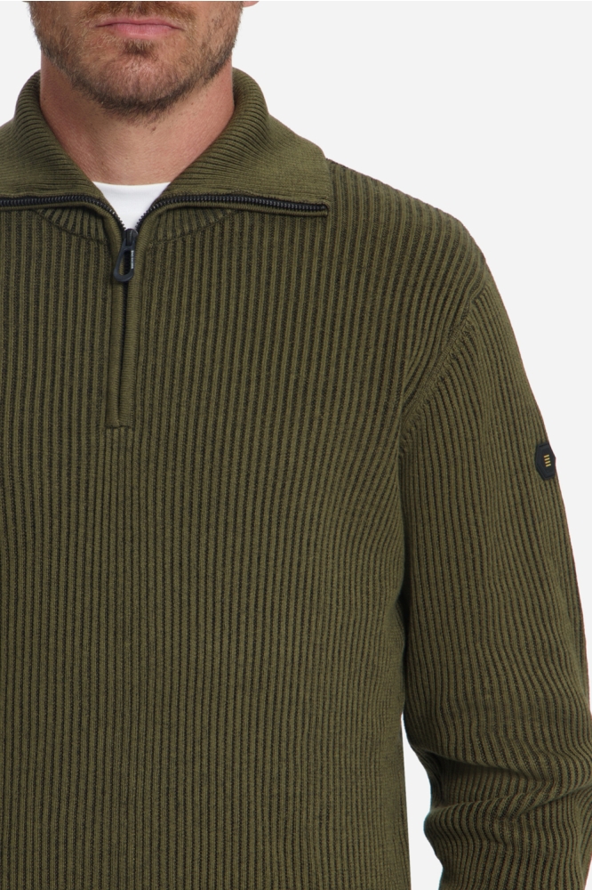 NO-EXCESS groene heren trui | Close up
